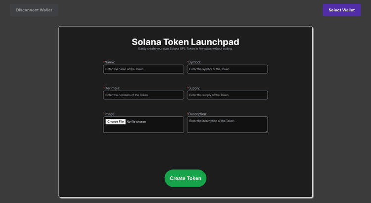 TokenLaunchpad pic